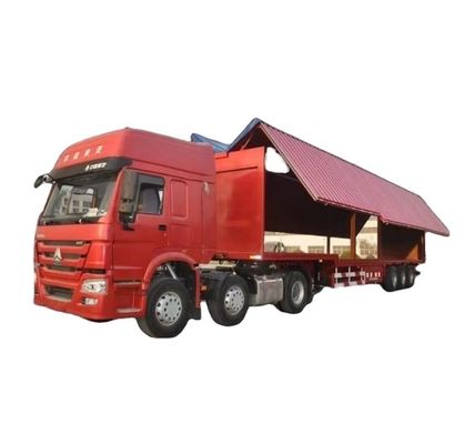 Wosheng 3 Eje 30/40ton Logística Van Semi remolque con la caja de Wingvan volador