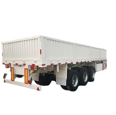 Venta directa de semirremolque de pared lateral de cama plana con 12 cerraduras giratorias 12400x2500x1550