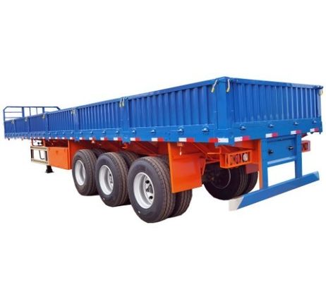 3 X 40L Tanques de aire 3 Ejes de caída lateral Pared lateral Semi camión remolque para el transporte de carga
