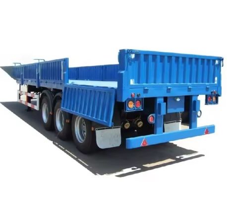Semirremolque de 40 toneladas, 60 toneladas, 80 toneladas y 100 toneladas, de tres ejes, con pared lateral, con tamaño personalizable