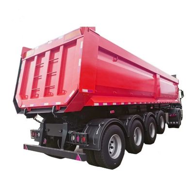 Semirremolque de descarga trasera de 40 a 80 toneladas con remolque hidráulico para el transporte de grano de piedra arenisca