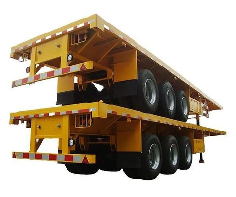 Especializado en el Flatdeck Flatboy Flatbed Semi-Trailer para camiones Triangle neumáticos especificaciones