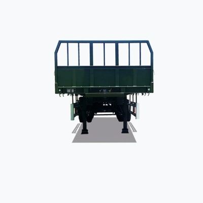 3/4 Eje Pared lateral Semirremolque de cartón de paletas Remolque de cama plana con neumáticos 12.00R22.5