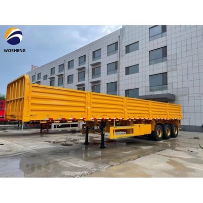 3 ejes 40 toneladas Tipo de valla Carga Flat camión camión remolque de pared lateral semirremolque