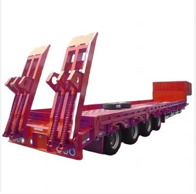 Semiremolque de carga útil de 120 toneladas con cama baja con dimensiones de 13000x3000x3300 y 50 King Pin