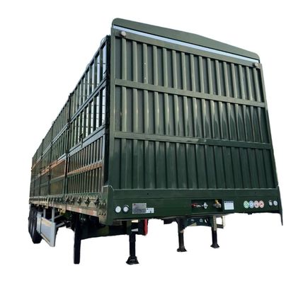 3 o 4 ejes 60 toneladas Pared lateral y cerco estacas cerco semirremolque para camión remolque