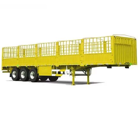 3 Ejes 12 neumático 40-60 toneladas más barata estaca transporte de animales carga cerca camión semirremolque