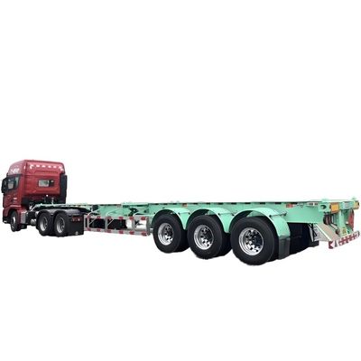 Contenedor de carga útil de 50 toneladas que transporta 2/3/4 de eje remolque de camión esqueleto semirremolque