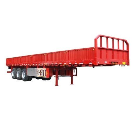Industria Transporte 3 Ejes Pared lateral Semirremolque con suspensión mecánica Wosheng
