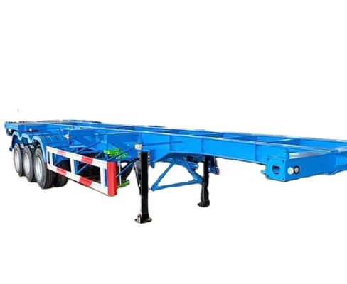 Semi-remolque de esqueleto de acero de carga útil de 50 toneladas personalizable para transporte de contenedores