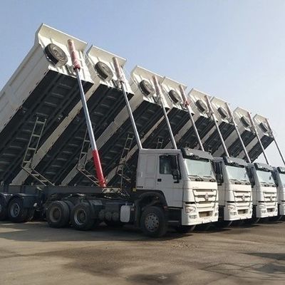 3/4/5 Ejes traseros Semi remolque de descarga remolque remolque remolque remolque con viga principal de acero