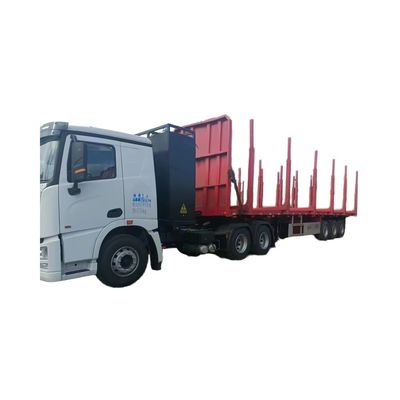 Remolque de cama plana personalizable para el transporte de madera / troncos / madera