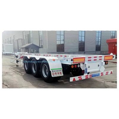 Q345B Semi remolque esqueleto de viga principal con 500 mm de altura y 12400x2500x1550 mm de tamaño