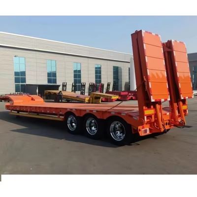 Semiremolque Lowboy de 3 ejes con sistema de frenado de doble línea y 16000x2500x1100mm