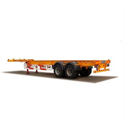3 ejes 20FT 40FT Cuello de ganso Contenedor Chasis Semi remolque esquelético