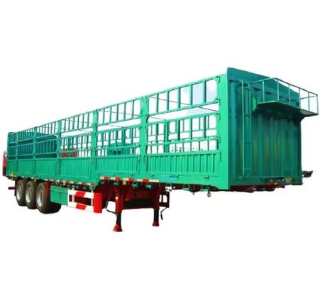 Semirremolque de 3/4 ejes con capacidad de carga de 30-80 toneladas para el transporte de carga y ganado