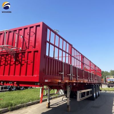 Remolque de transporte de ganado 40FT 3 Ejes Redes de almacén Semi-remolque para el mercado de África