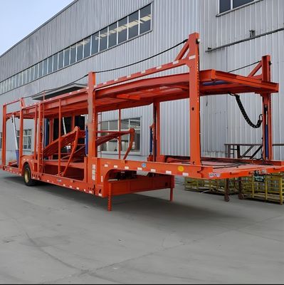 Vehículo de dos puentes de 2 ejes Transporte de vehículos Semirremolque para el transporte de automóviles 12R22.5 neumáticos