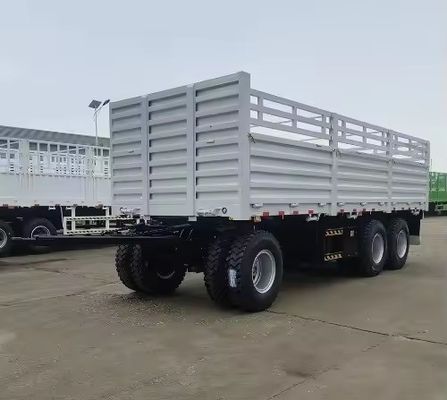 40-100 toneladas de material de acero de tira bar valla de remolque completo con sistema de suspensión mecánica