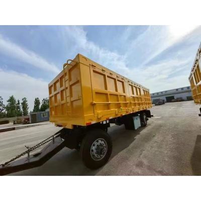 WOSHENG 2 Ejes Transporte de carga Remolque completo con barra de tiro y solicitud del cliente