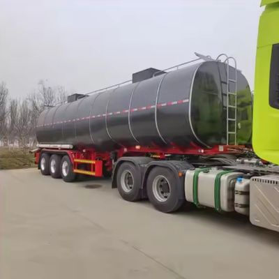 Bajo 3 Ejes Transporte de Asfalto Bitúmen Cisterna Semirremolque con remolque de camión con calefacción