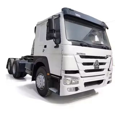 Transmisión manual Sinotruk HOWO 371hp 6*4 Camión de cabeza de tractor con ventana automática