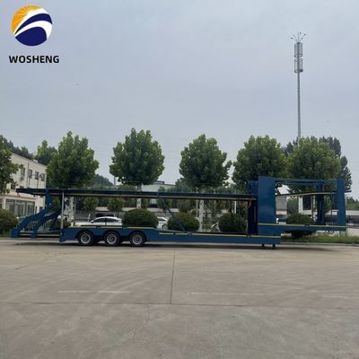 3 ejes Auto remolque de doble piso Semi camión remolque para el transporte de SUV/ORV/CUV/MPV