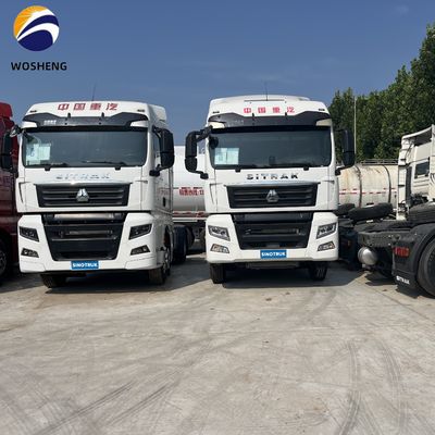Sinotruck de fila doble de asientos usados Sitrak camiones tractor con 430hp C7H C9H motor en el mejor