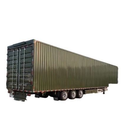 Wosheng 3 Eje Logística Van Semi remolque de 30 a 40 toneladas Max carga útil remolque de camión