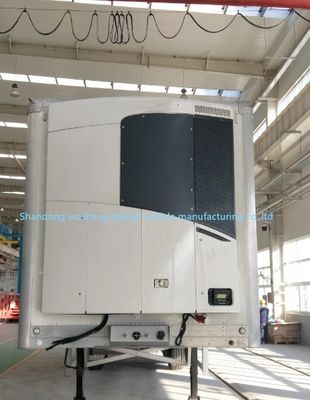 Refrigerador congelador semi camión remolques con ejes 13T/16T de Wosheng