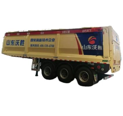Remolque de camión con correa de rastreo inteligente modelo Wosheng y correa transportadora automática