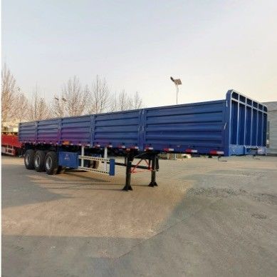 Buena exportación de 13m 3 semi remolque de muro lateral del eje con alta carga útil y material de acero