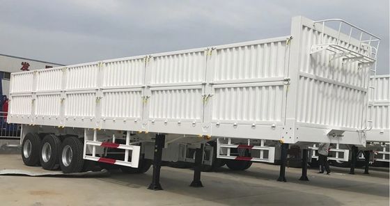 Buena exportación de 13m 3 semi remolque de muro lateral del eje con alta carga útil y material de acero