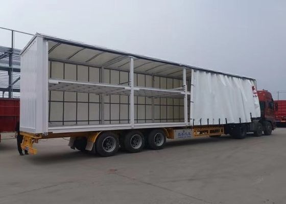 Trailer de camión deslizante con suspensión mecánica / aerodinámica Wosheng