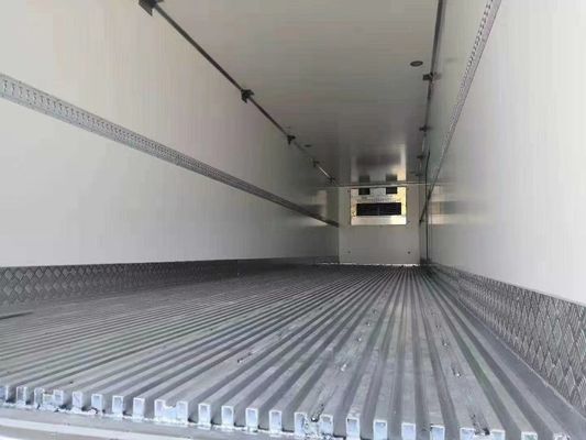 Color personalizado Wosheng 3 Eje 20 40 45 53 Ft Congelador Refrigerador Van Semirremolque