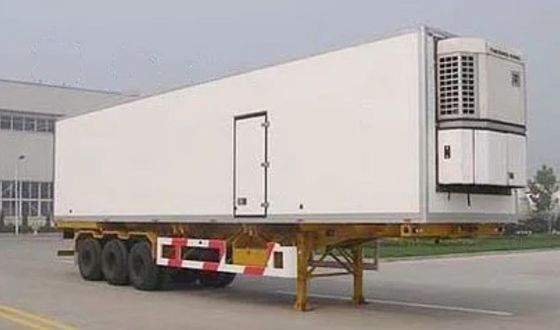 Wosheng 3 Ejes Camión de congelación cerrado personalizado Remolques Semirremolque refrigerado