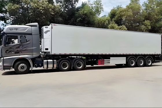Personalización Bajo 3 Ejes caja de enfriamiento congelador refrigerador semirremolque de Wosheng