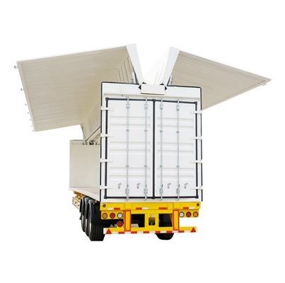 BPW/FUWA 3exis Logistics Dry Van Tipo de furgoneta cerrada Semi remolque para solicitud del cliente