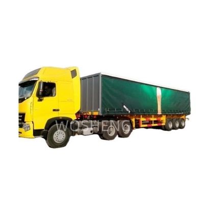 Cortina lateral deslizante de 3 ejes Semi remolque de lonas de PVC para el transporte de cargas pesadas
