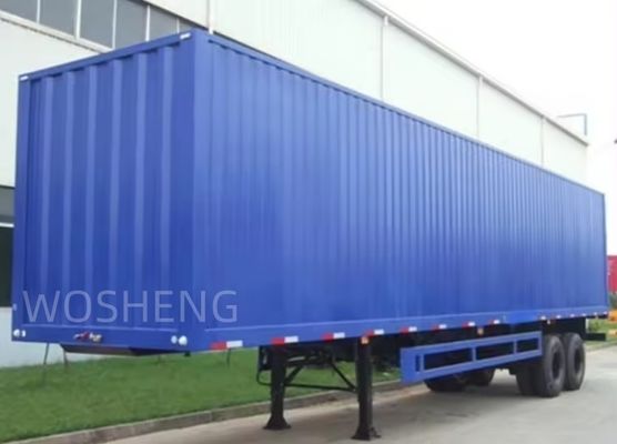 Wosheng personalizado 3 ejes 40ft 45ft cortina lateral semirremolque con lonas impermeables de PVC