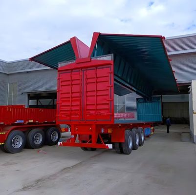 Color personalizable 40 toneladas Van Semi remolque con 12 ruedas y 40 pies de longitud