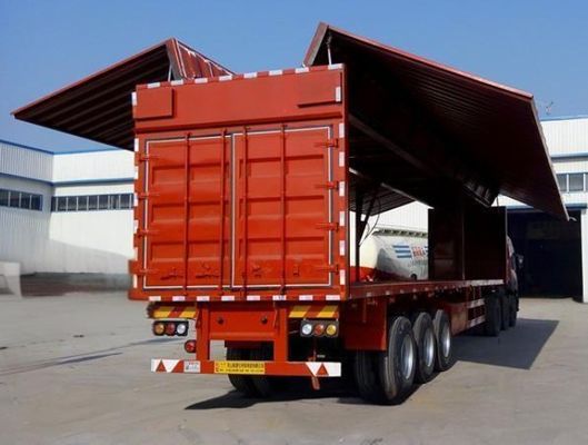 Color personalizable 40 toneladas Van Semi remolque con 12 ruedas y 40 pies de longitud