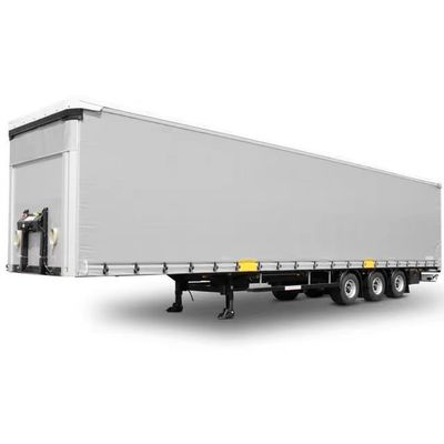 12R22.5 Semirremolque refrigerado de acero de 3 ejes de 48 pies para el transporte de almacenamiento en frío