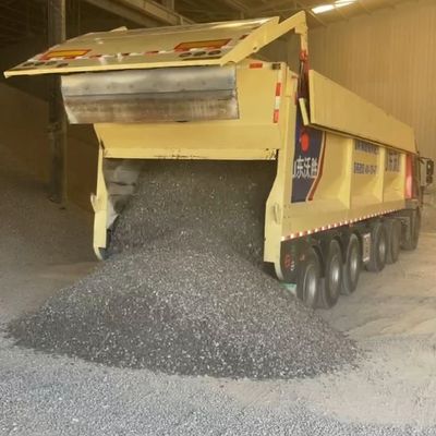 60000 kg de carga útil máxima, camión de descarga de suelo con dos vías de transporte y características