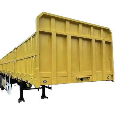 12.4m Trailer de cerca de cama plana para camión Carga útil máxima 50000 kg 3-4 Ejes Clasificación superior