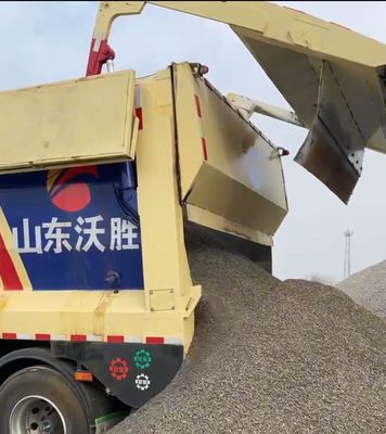 60000 kg de carga útil máxima, camión de descarga de suelo con dos vías de transporte y características