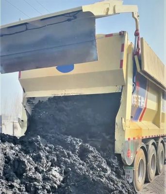 60000 kg de carga útil máxima, camión de descarga de suelo con dos vías de transporte y características