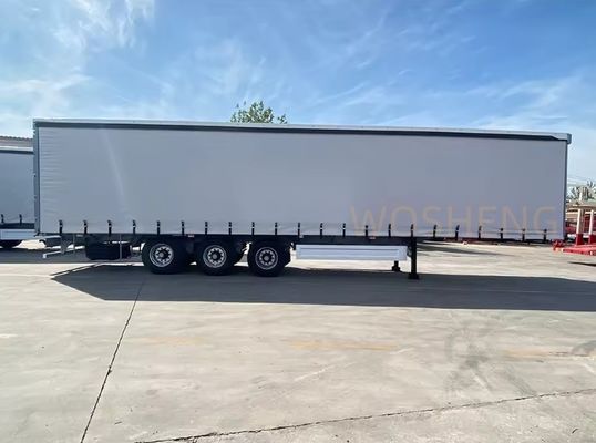 OTTC 3 Ejes 40ft 45ft Cortina Blanca Camión Deslizante lateral Semirremolque para el mercado ruso