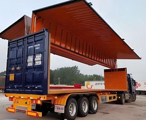 Suspensión mecánica/aérea de 3 ejes Semirremolque de envergadura para el transporte logístico de carga
