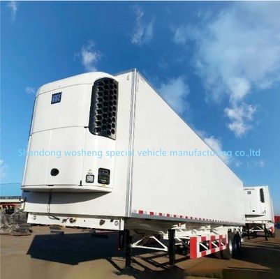 2024 Modelos más recientes 40/45/53 pies Refrigerador remolque congelador Semi remolque con pescado congelado